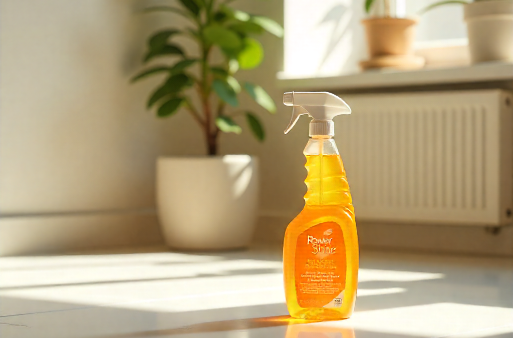 spray nettoyant pour le carrelage d'une maison